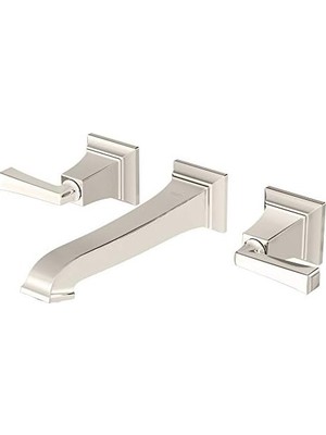 Enyaza Home Standard 7455451.013 Town Square S Iki Kollu Duvara Monte Musluk, Cilalı Nikel Pvd