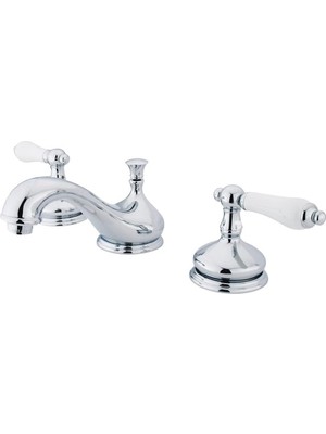 Enyaza Home Pirinç KS1161PL Breitgefaechert Wc Musluk Porselen Kolu Sap, Cilalı Ch