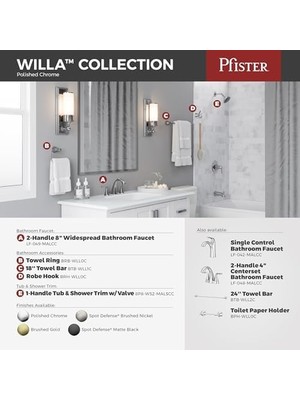 Enyaza Home Willa Banyo Lavabo Bataryası, Tek Kontrol, 1 Kulplu, Tek Delikli, Parlak Krom Kaplama, LF042MALCC