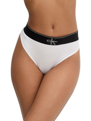 Calvin Klein Kadın Beyaz Tanga Külot LV00QF8813