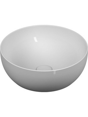 Enyaza Home Outline 5992B403-0016 Yuvarlak Lavabo, 40 Cm, Beyaz