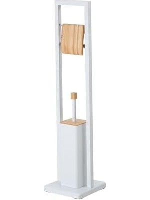 Enyaza Home Boho Tuvalet Fırçalık&kağıtlık Beyaz