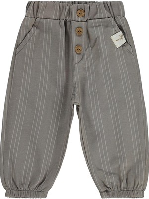 Civil Baby Çizgili 6-18 Ay Pantolon - Kahverengi