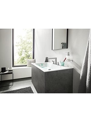 Enyaza Home Finoris Modern 2 Kulplu 3 Delikli 5" Uzun Banyo Lavabo Bataryası Krom, 76033001
