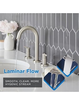 Enyaza Home Sıhhi Tesisat Parma Hattı Iki Kollu Geniş Lavabo Bataryası