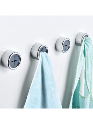 Enyaza Home Pratik Tak-Çıkar Havlu Askısı - Kendinden Yapışkanlı Delmesiz Montaj - Banyo ve Mutfak Için Krom Kaplama Havlu Tutucu