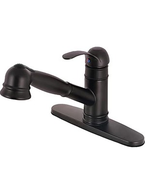 Enyaza Home GSC7575WEL Çekmeli Mutfak Musluğu, Yağla Pürüzsüzleştirilmiş Bronz, 8-9/16 Inç Ağız Erişimi