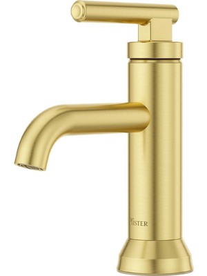 Enyaza Home Capistrano Banyo Lavabo Bataryası, Tek Kontrol, 1 Kulplu, Tek Delikli, Fırçalanmış Altın Kaplama, LF042CSOBG