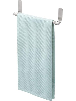Enyaza Home 82700 Forma Banyo, Mutfak Duvarları, Dolaplar, Tezgah Üstü Için Kendinden Yapışkanlı Havlu Tutacağı, 1'li Set, Fırçalanmış Paslanmaz Çelik