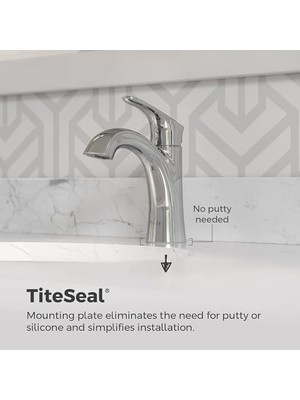 Enyaza Home Banyo Lavabo Bataryası, Tek Kulp, Tek Delikli Veya 3 Delikli, Parlak Krom Kaplama, LG42WR0C