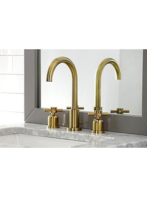 Enyaza Home FSC8923DX Yaygın Banyo Bataryası, Fırçalanmış Pirinç