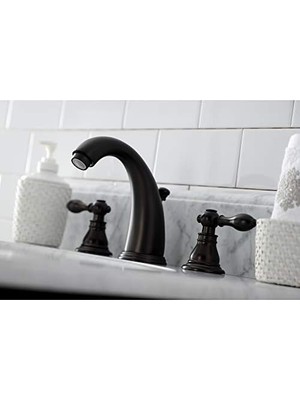 Enyaza Home KB985ACL Amerikan Klasik Geniş Banyo Bataryası Perakende Pop-Up, Yağla Pürüzsüzleştirilmiş Bronz