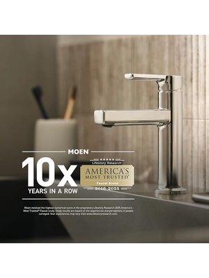 Enyaza Home Gibson Fırçalanmış Nikel Tek Saplı Tek Delikli Modern Banyo Lavabo Bataryası Opsiyonel Döşeme Levhası Ile, 6145BN