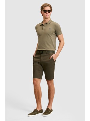 U.s. Polo Assn. Erkek Koyu Haki Şort / Bermuda 50322320-VR111