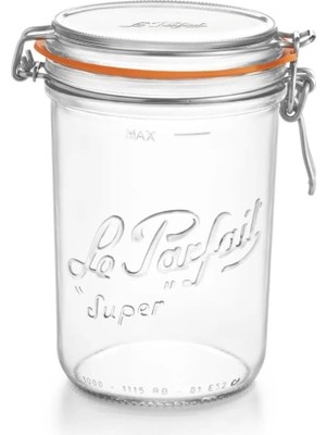 Enyaza Home Le Parfait Super Terrines Klipsli/contalı Cam Kavanoz 1l