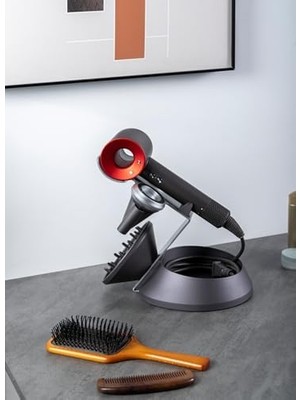 Enyaza Home Voltix Supersonic Saç Kurutma Makinesi Için Manyetik Tutucu Stand, Difüzör ve Kablo Saklama Organizatörü (Supersonic Nural ile Uyumlu Değildir)