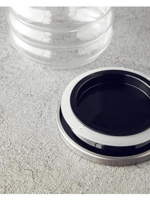 Enyaza Home English Home Rivoli Borosilikat Kavanoz, Şeffaf, 475 ml