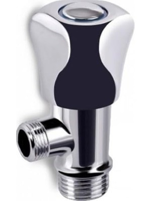 Enyaza Home Genel Alfa 3/8 Taharet Musluğu, Metal, Siyah, Vidalı Bağlantı, Modern Stil, Banyo Bataryası