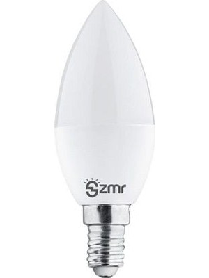 Zmr 7W Buji LED Ampul 6500K Beyaz Işık E14 - 5 Adet