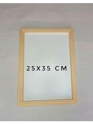 Enyaza Home Ahşap Resim Çercevesi, Masif Çerçeve,doğal Ahsap Rengi ile Fotograf, Resim Kolajları, Duvar Galerisi Dekoru Cercevesi (25X35)