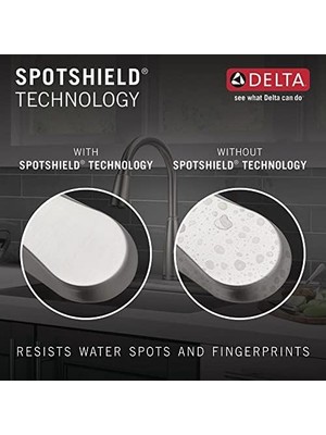 Enyaza Home Antoni Pull Püskürtücülü Mutfak Bataryası, Ticari Mutfak Lavabo Bataryası, Mutfak Lavabo Muslukları, Manyetik Yerleştirme Püskürtme Kafası, Spotshield Paslanmaz 18803-SP-DST