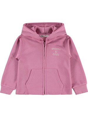 Civil Girls Sporty&cool Baskılı 2-5 Yaş Hırka - Pembe