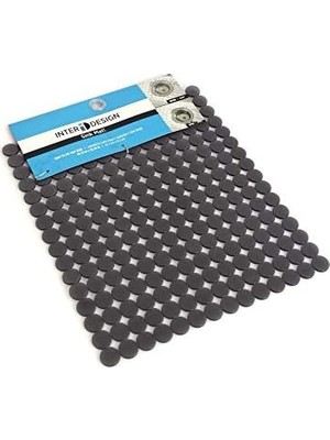 Enyaza Home Homi Banyo Duşakabin Içi Kaydırmaz Gri Damlalı 27X31X0,8CM