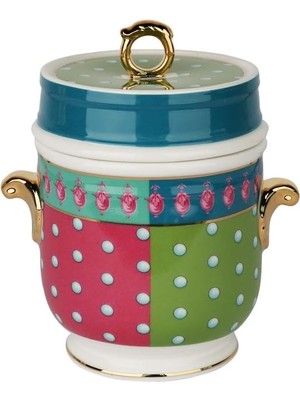 Enyaza Home Lucky Art Estelle Bone Kulplu Kavanoz 16 cm