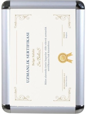 Enyaza Home 3 Adet, A4 Belge Çerçevesi 21X30, Aç Kapa Rondo Köşeli Duvar Montajlı Çerçeve, Afiş Diploma Sertifika Duyuru Ilan Çerçevesi Işyeri Ofis Kurum (1, A4 21X30)