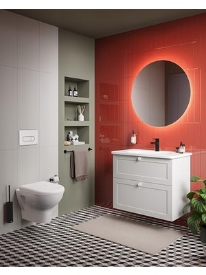 Enyaza Home Root Round A4270536 Round Lavabo Bataryası, Mat Siyah