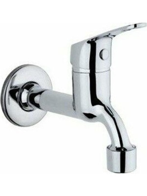 Enyaza Home Uzun Kollu Musluk, Açma Kapama Valfli, Krom Kaplama, Duvar Montajlı, Mix Tipi