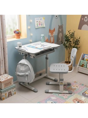 Digitus Ayarlanabilir Ergonomik Çocuk Aktivite Masası (3-10 Yaş-Gri)