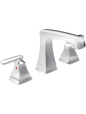 Enyaza Home Musluk 3564-MPU-DST Ashlyn Iki Kulplu Breitgefaechert Banyo Musluk, Krom