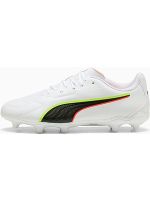 Puma King 20 Play Fg/ag Jr Beyaz Genç Krampon - 108735 01
