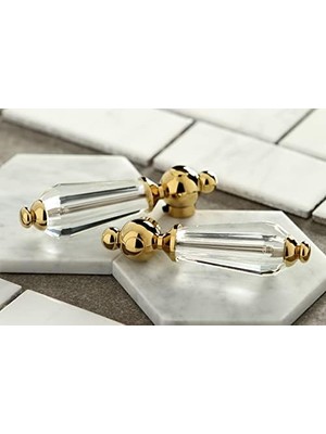 Enyaza Home KS1602WLL Wilshire 10,64 cm Ortaya Çıkan Lavabo Bataryası, Cilalı Pirinç, 10,64 cm Ağız Erişiminde