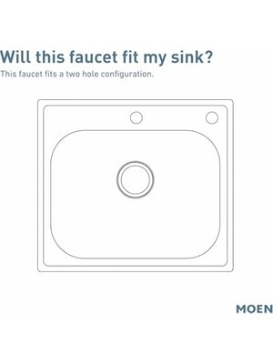 Enyaza Home Moen 7437 Chrome One-Handle Kitchen