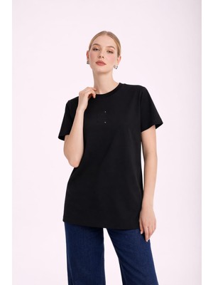 Missemramiss 5360 Mssm Nakışlı Tshirt