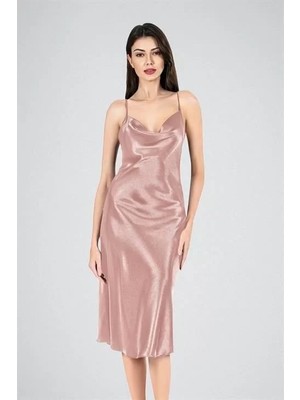 Modenya Uzun Gecelik Degaje Vizon