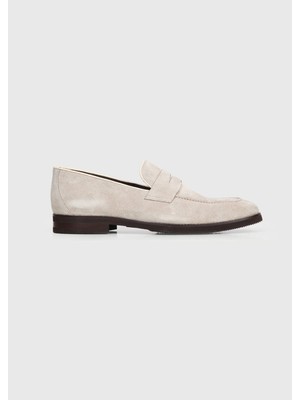 Ramsey Bej Süet Casual Loafer