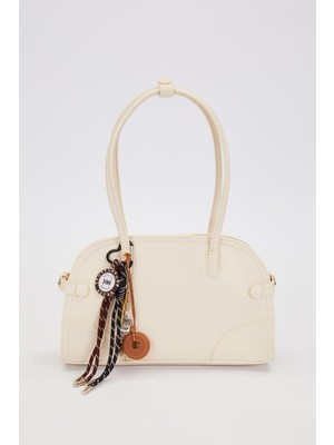 Lale Butik Levidor Charm Detay Askılı Premium Çanta 930300 Krem
