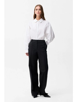 adL Düz Kesim Pantolon Siyah 15346245000