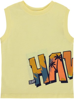 Civil Boys Hawaii Basklı 2-5 Yaş Tişört - Sarı
