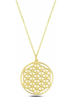 Elwes ​​925 Ayar Gümüş Yaşam Çiçeği Gümüş Kolye