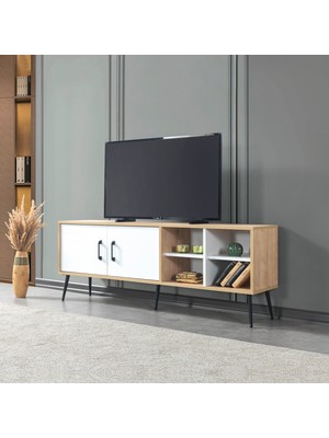 EVMO Home 3611 Şile Tv Ünite 160 cm Beyaz-Safir