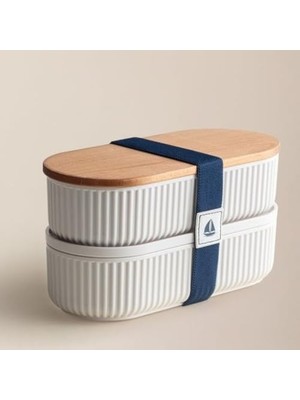 Enyaza Home Saklama Kabı, Modern Tasarımlı, 2'li, Pratik Kullanım