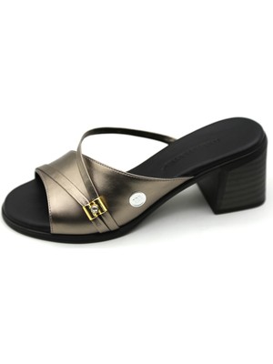 Mammamia D6065LX Kadın Deri Terlik