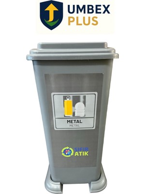 PremiumPort 70L Plastik Geri Dönüşüm Kutusu, Sıfır Atık ve Çevre Dostu Seçenek