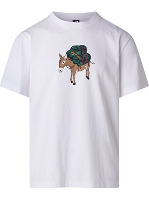 The North Face M Donkey Taxi Relaxed Erkek Outdoor Tişörtü NF0A8G9FFN41 Beyaz