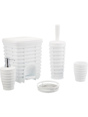 Enyaza Home 5 Li Banyo Seti, Beyaz