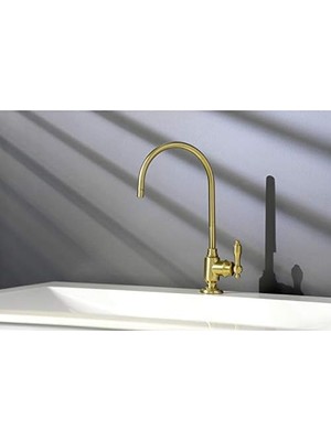 Enyaza Home KS5197TAL Tek Saplı Su Filtreleme Musluğu, Pirinç